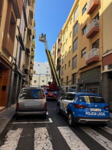 Teneriffa Nord Santa Cruz Bröckelnde Hausfassade