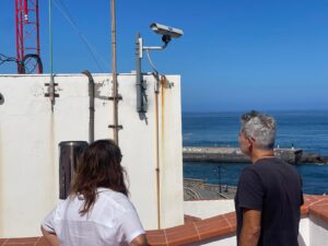 Teneriffa Nord Puerto De La Cruz Frühwarnsystem Vor Hohem Wellengang